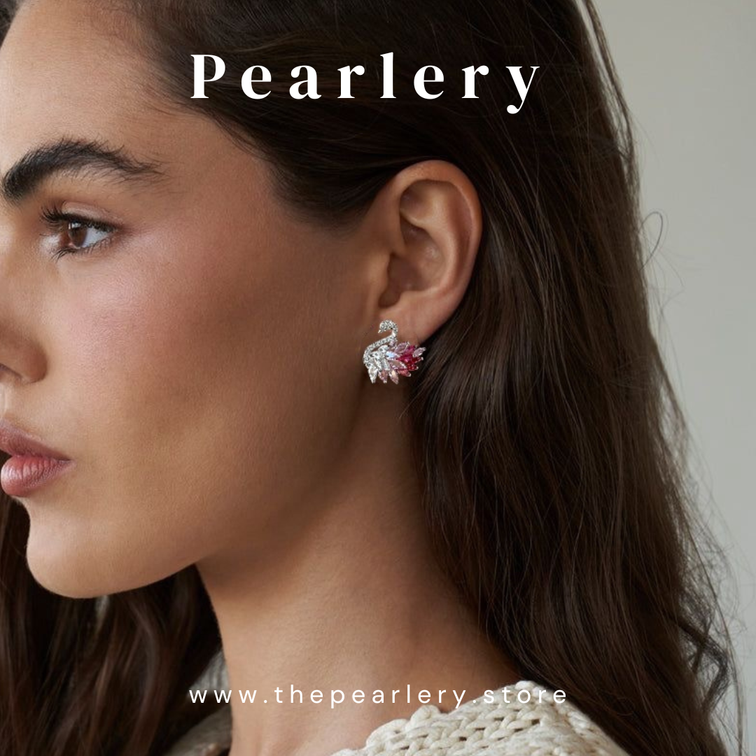 Celestial Swan Studs