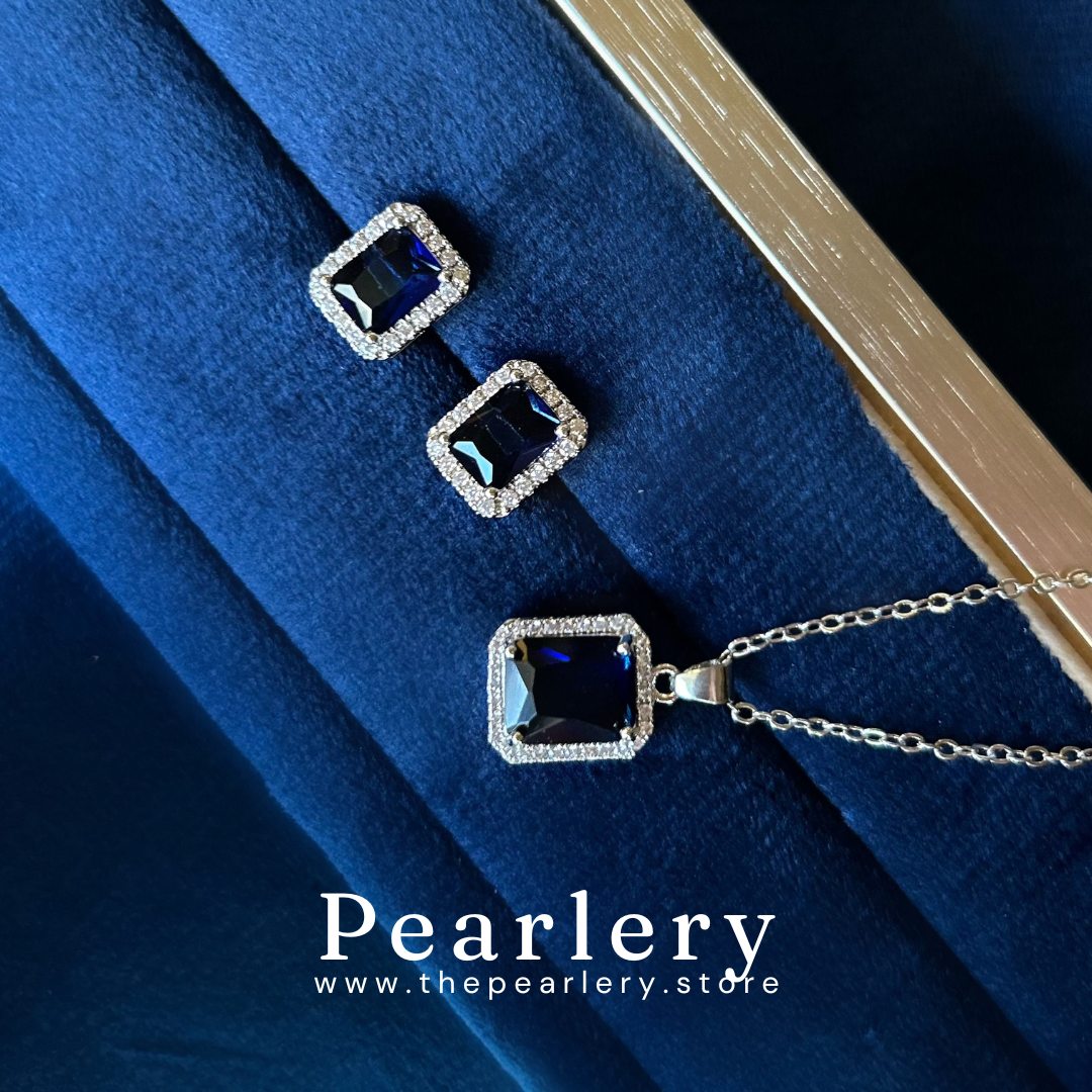 Esra Pendant Set - Blue