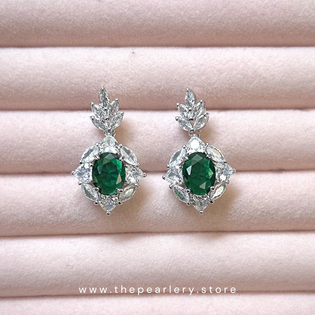 Emerald Dewdrop Earrings