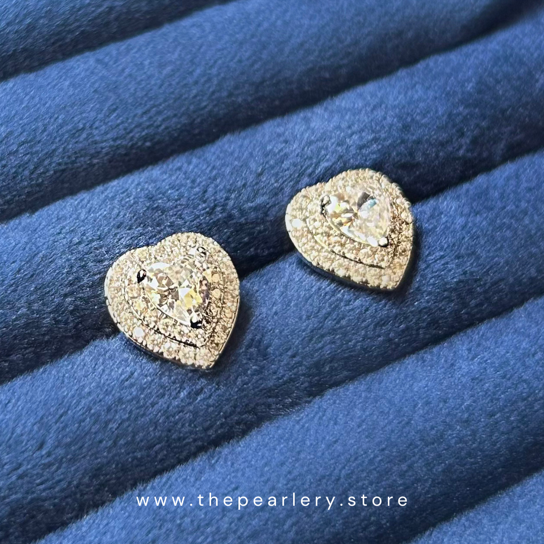 Seraphina Heart Studs