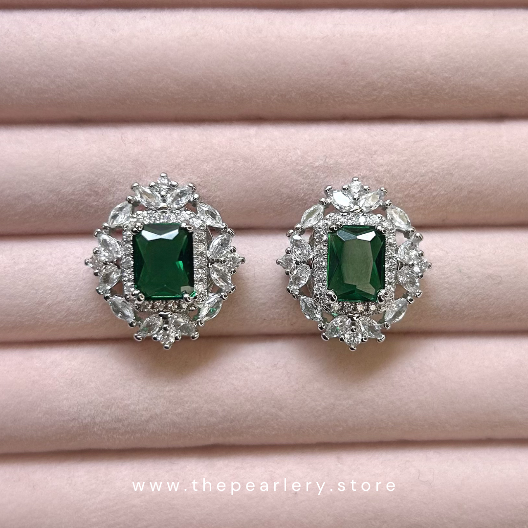 Emerald Muse Studs