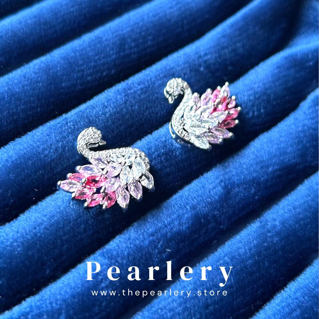 Celestial Swan Studs