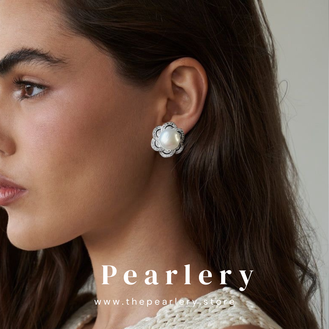 Daisy Pearl Earrings