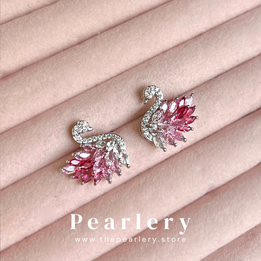 Celestial Swan Studs