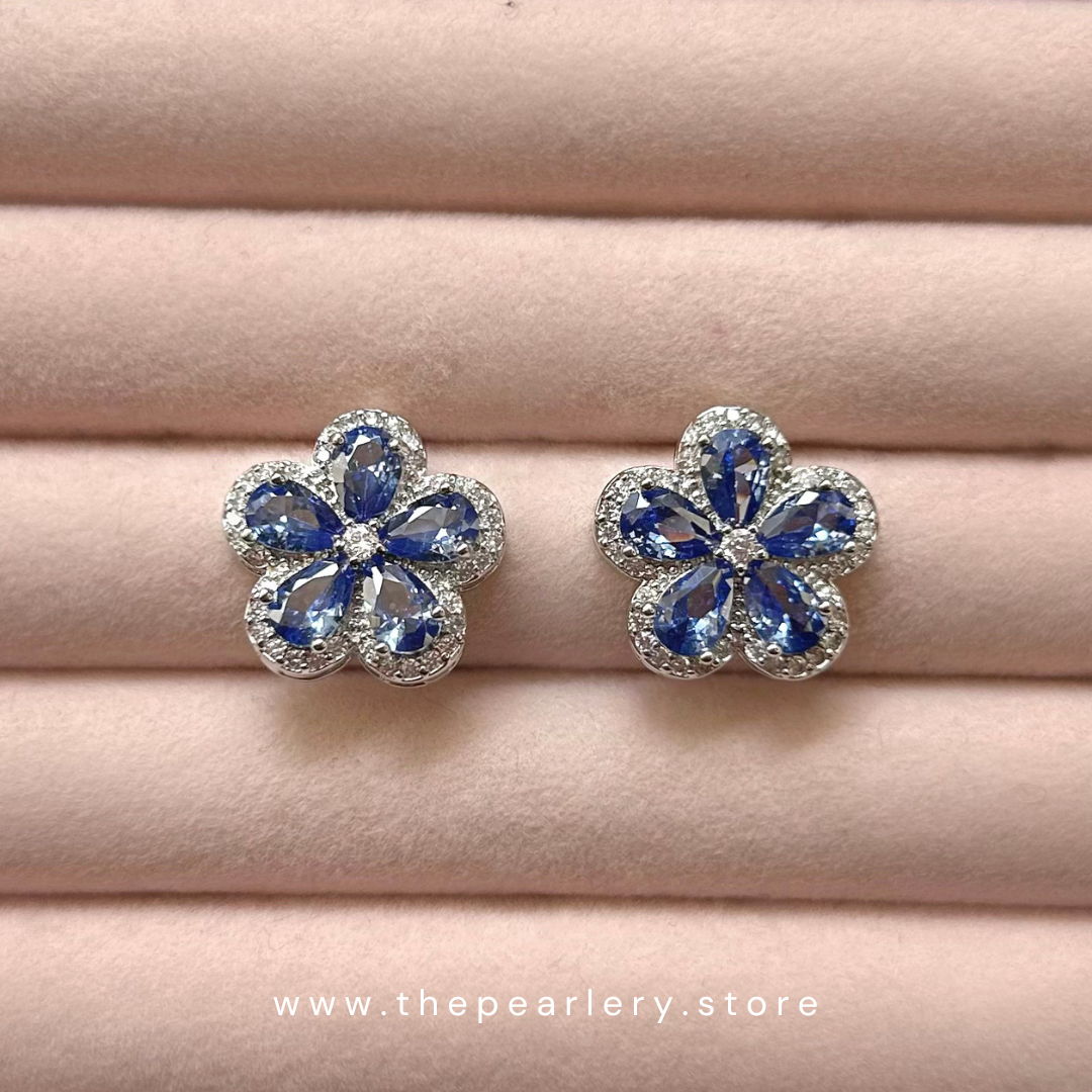 Sapphire Daisy Pair