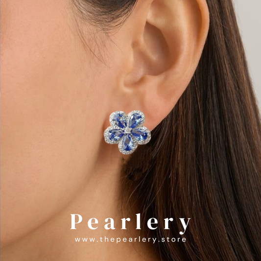 Sapphire Daisy Pair