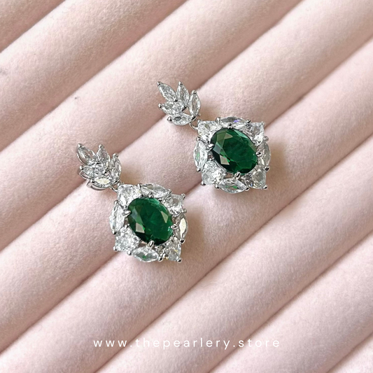 Emerald Dewdrop Earrings
