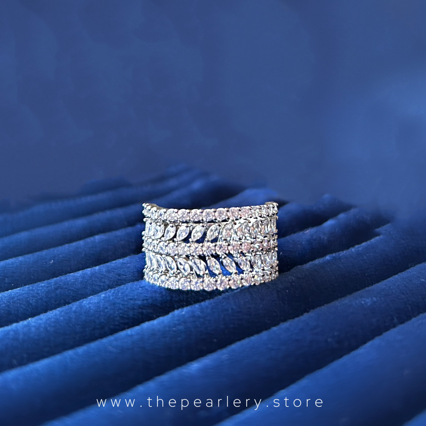 Gilded Eternity CZ Band Ring